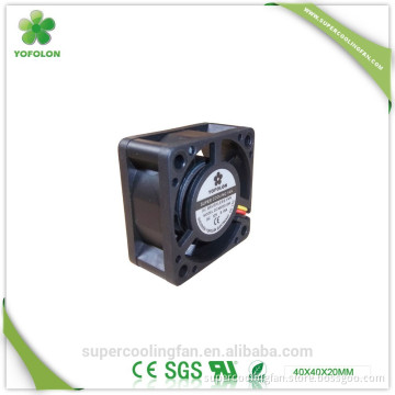 40x40x20mm 12V YOFOLON 8000rpm high flow dc fan 5V inverter cooling fan